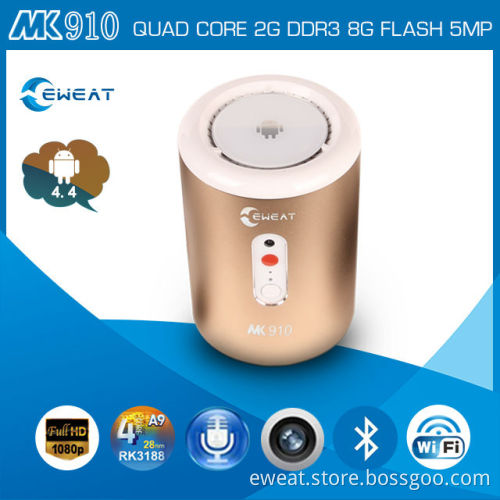 MK910 Quad Core RK 3188 Network Smart TV box Android 4.4.2 Mini PC 2MP camera Media Player 2GB RAM/ 8G Wifi Antenna